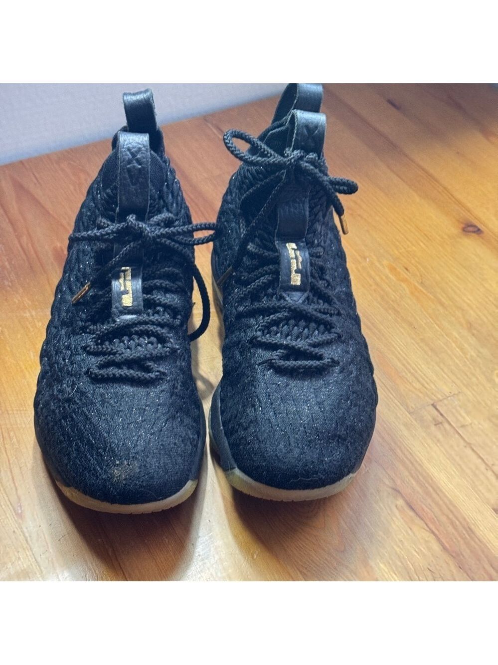 Nike lebron 15 black size 5y kids